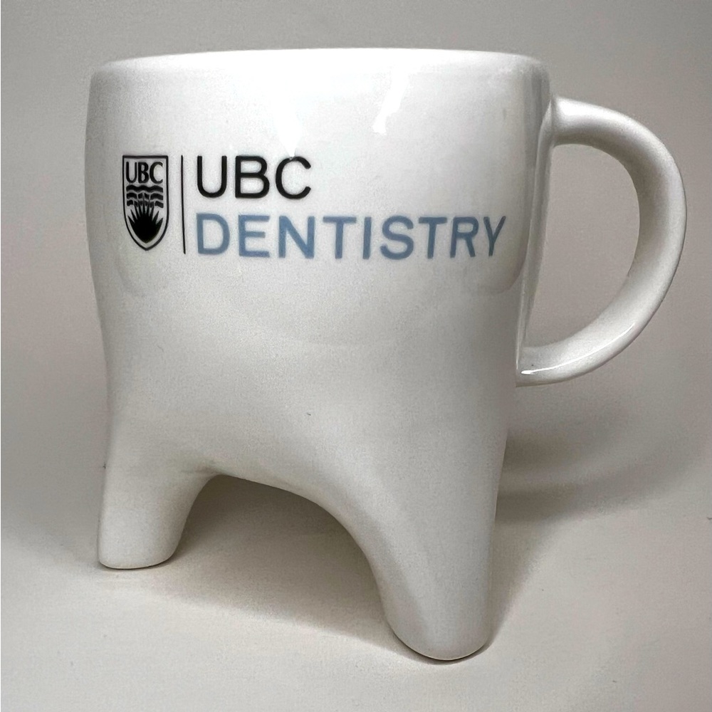 UBC Dentistry Molar Tooth Shaped Mug Unique HTF